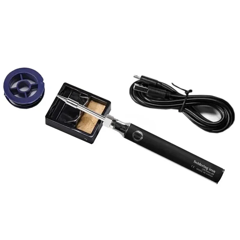 Cordless Soldering Iron Tool Pen Portable USB 5V 8W Electric Powered 3 Tip Kit Rechargeable and Temperature Adjustment image 6