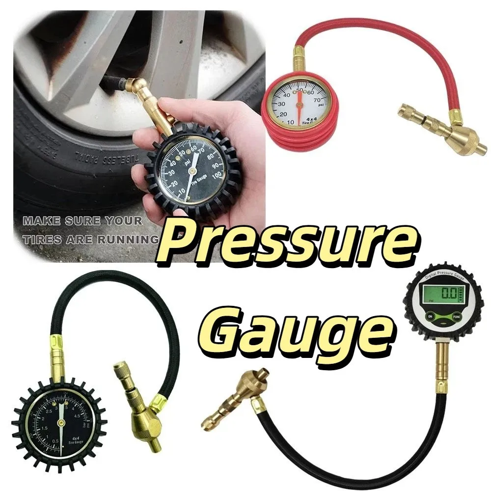 Digital Display Tire Pressure Gauge Automatic Deflation 200 Psi Capacity Digital Tire Gauge 75Psi Range Accurate Reading