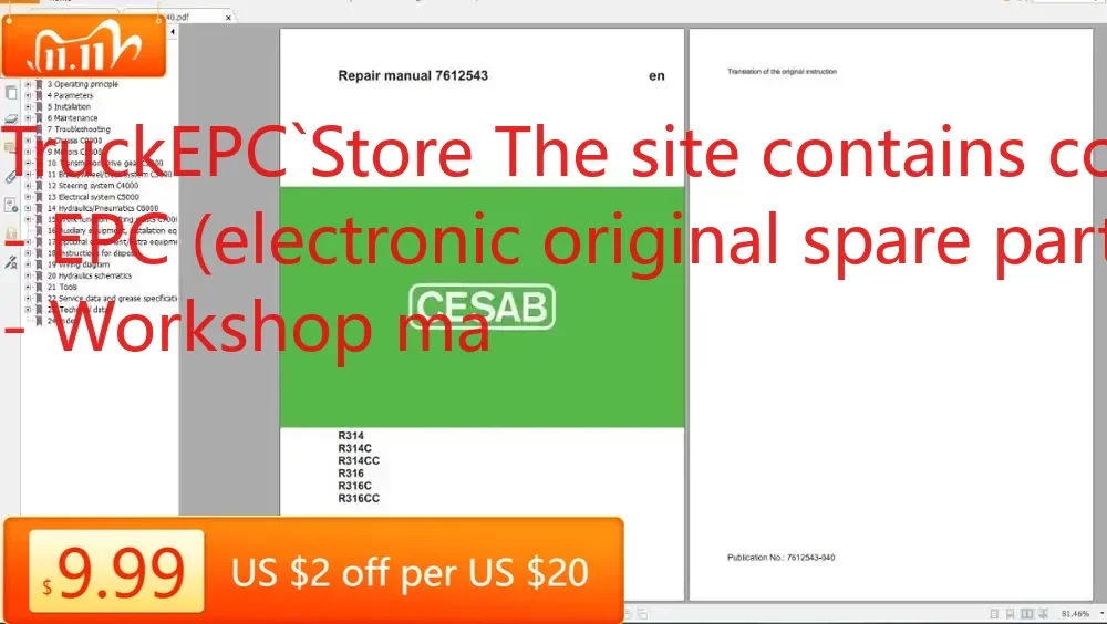 

ЧАСТИ TruckEPC CESAB И СЕРХНЕМИНАЛЬНЫЙ DVD 28 ГБ PDF