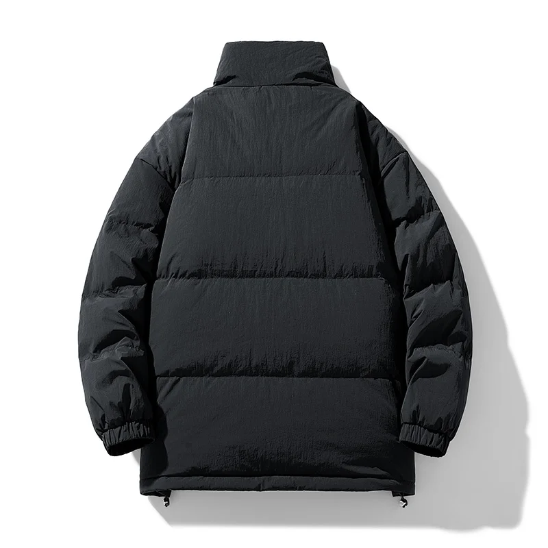 Casual Men's Stand Collar Duck Down Jackets 2025 Autumn Winter Outdoor Puffer Coat High Sreet Wear Windproof Padded Top Clothing