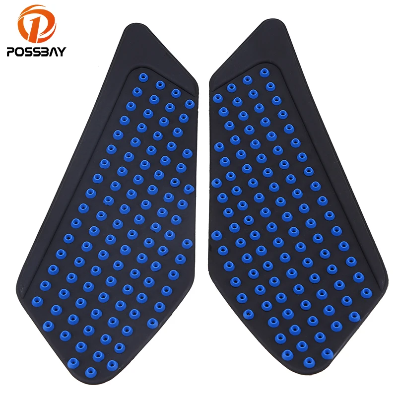 

POSSBAY Silica Gel Motorcycle Tank Traction Side Pad Gas Fuel Knee Grip Decal Universal fit for BMW Suzuki Honda Scooter Sticker