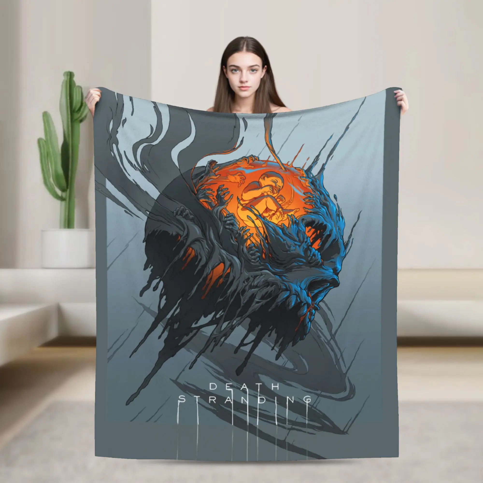 

Одеяла Death Stranding BB Pod, фланелевая новинка, теплое одеяло для покрытия на весну/осень