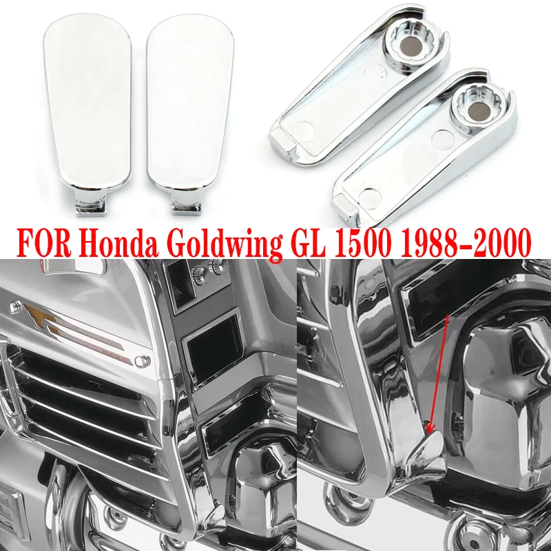 

'88-'00 FOR Honda GL1500 Goldwing GL 1500 Gold Wing - CHROME lower corner trim plugs Motorcycle accessories 1988-2000