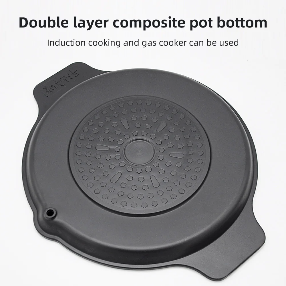 Multifunction induction cooke Roasting Pan Fried Steak Korean Nonstick Frying Pan Outdoor BBQ Plate Camping Grill Pan Barbecue