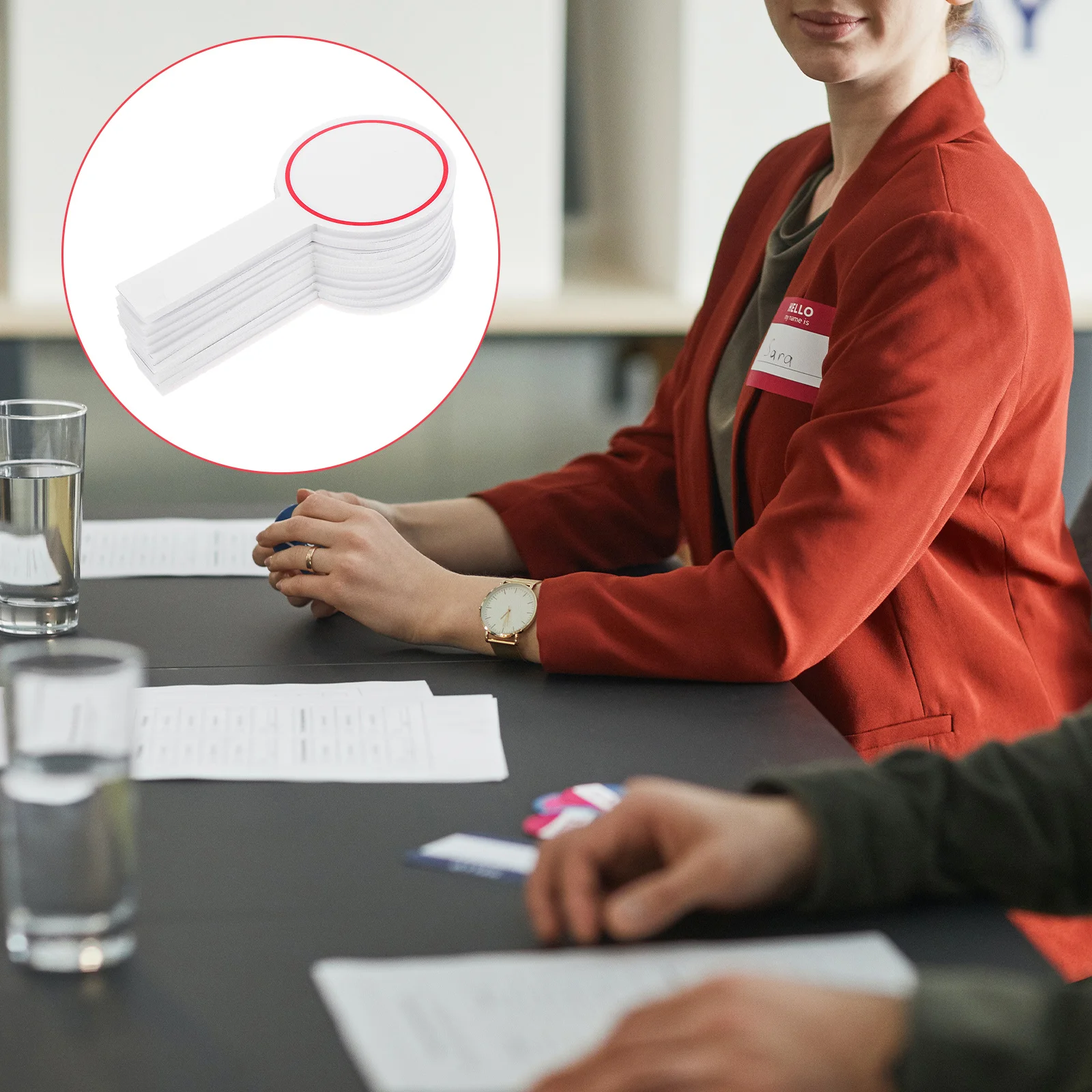 

20Pcs Scoreboard Handheld Mini Erasable Whiteboard Blank Writing Board for Sports Scoring Auction Presentation