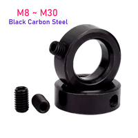 M8 M10 M12 M14 M15 M16 M17 M18 M20 M22 M25 M28 M30 Shaft Collar Stop Ring Black Carbon Steel Fixing Ring Locking Nut Stop Ring