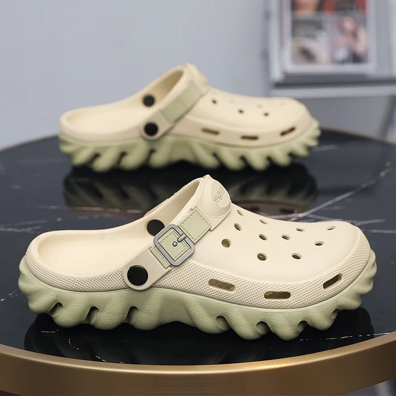 

2025 New Summer Men's Sandals Sports Outdoor Beach Slippers Wear EVA Non-Slip Open Toe Design Comfortable Comfort Wearfoot