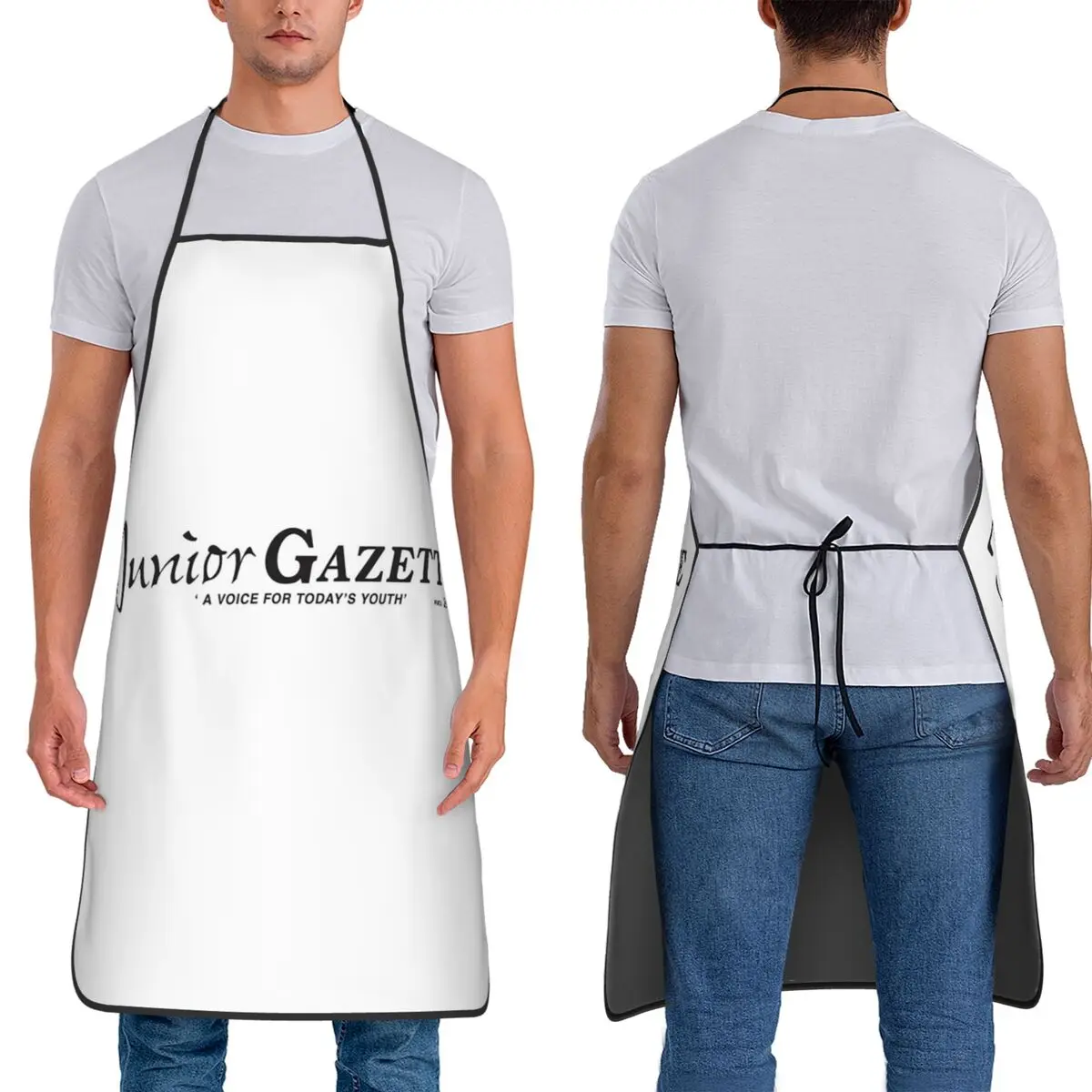 

Юниорская газетка, фартуки для шеф-повара, кулинария, кухня, Tablier, водонепроницаемый нагрудник, кухонный сарафан для чистки для женщин и мужчин, живопись