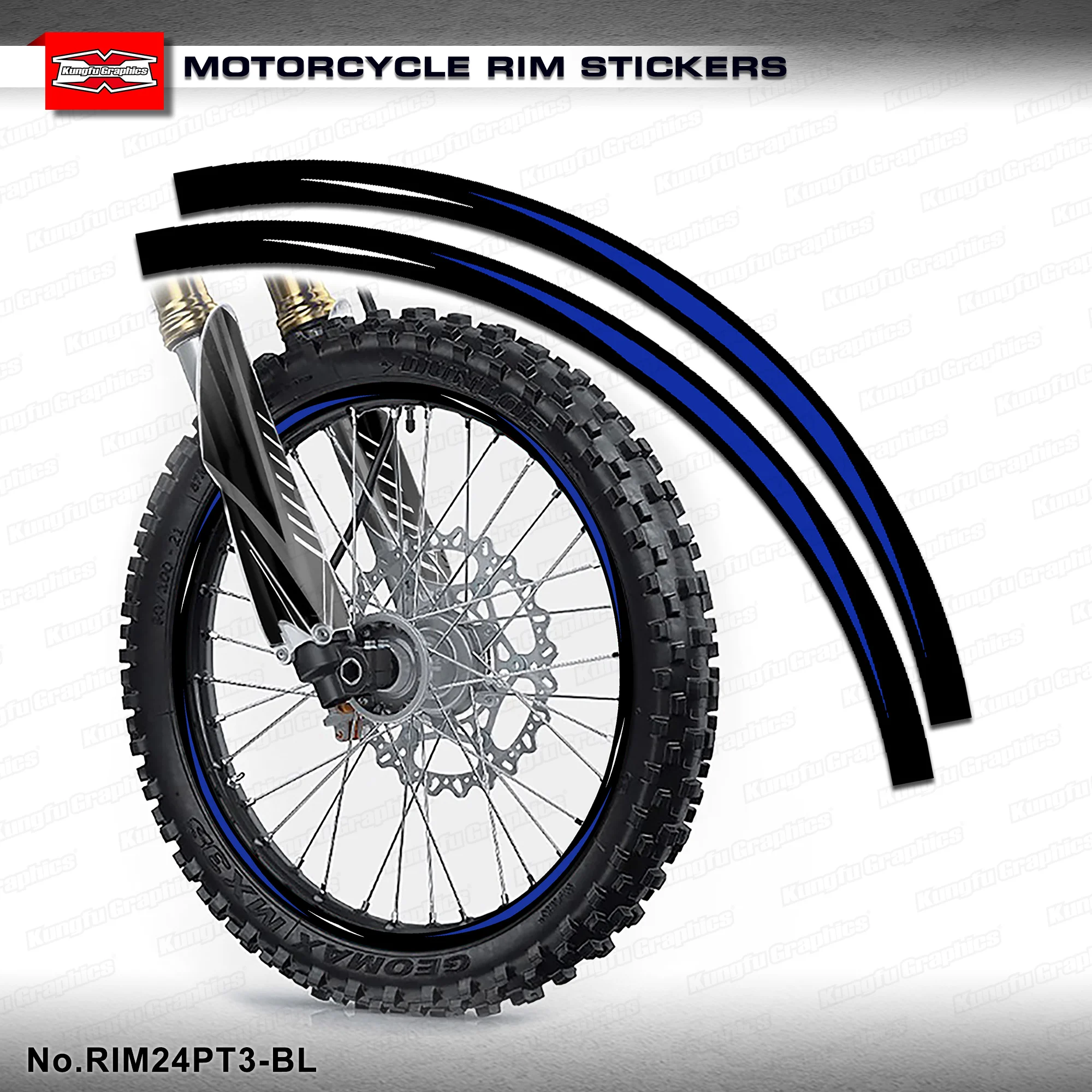 kungfu-graphics-パーソナライズされたリムテープデカール防水ステッカー-オートバイホイール用-yz-yzf-wr-wrf、ブルーブラック、rim24pt3-bl