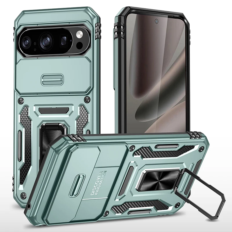 Coque pour Google Pixel 10 Pro XL 9 8 7 10A 9A 8A Pixel7A, robuste, avec protection d'appareil photo et support rotatif à 360 degrés