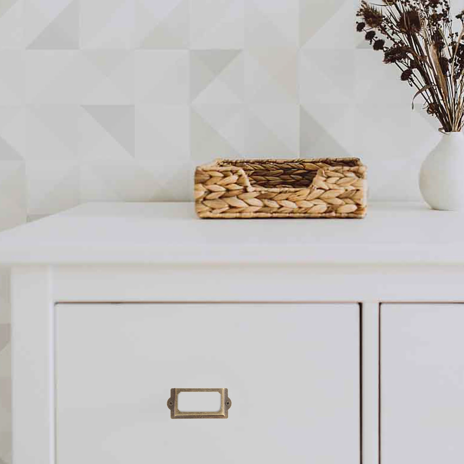 Decorative Frame Name Card Holder for Cupboard Decoration Hardware Furniture Office Drawers Cabinet Label Frame Cupboard