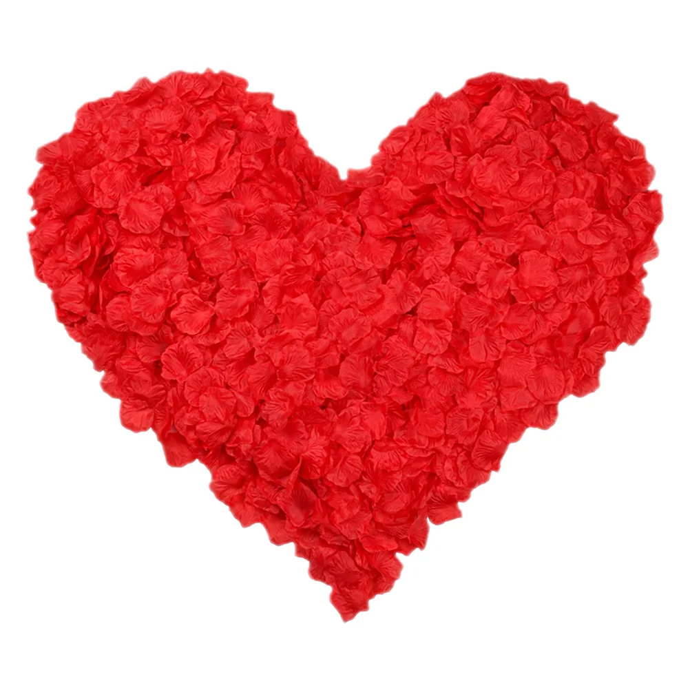 

1 set 1 Set Red Simulation Rose Petals Artificial Flower Petals For Wedding Valentine'S Day Party Decor Large Capacity Non-Woven