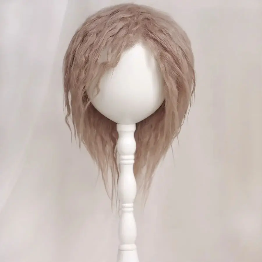 New 1/12 1/8 1/6 1/4 1/3 12cm 14cm BJD Plush fabric wig Milk Coffee For PukiFee lati Doll Antiskid DD MSD MDD DY BJD Doll Wig