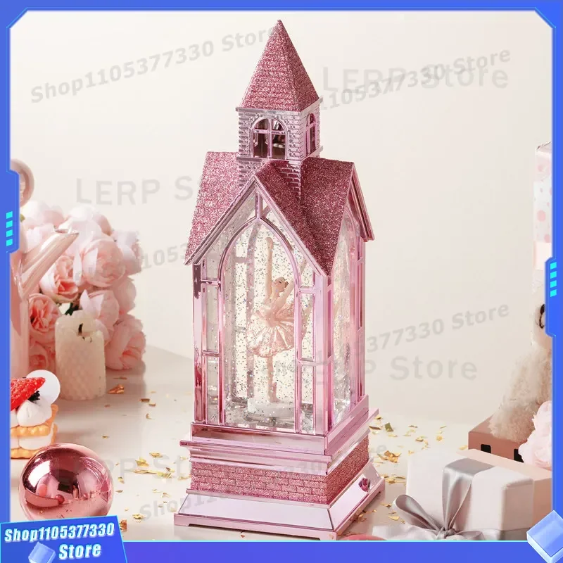 Crystal Ball Music Box Spinning Ballet Dancer for Girls Kids Birthday Gift Piaoxue Children Musical Rotating Snow Globe Toy