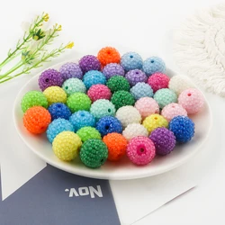 10pcs 20MM Acrylic Colour transparent Fish Scale Round Beads For Making DIY Jewelry Bracelets Key Chain Pen Accessories Etc