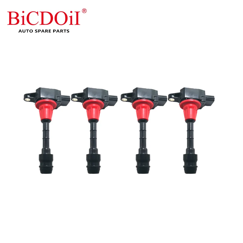 

1-4Pcs 22448-AX001 Ignition Coil For Nissan HR15DE Tlida Almera March Micra K12 Note E11 1.4 A1C6207J C1696 UF549 UF702 CL534