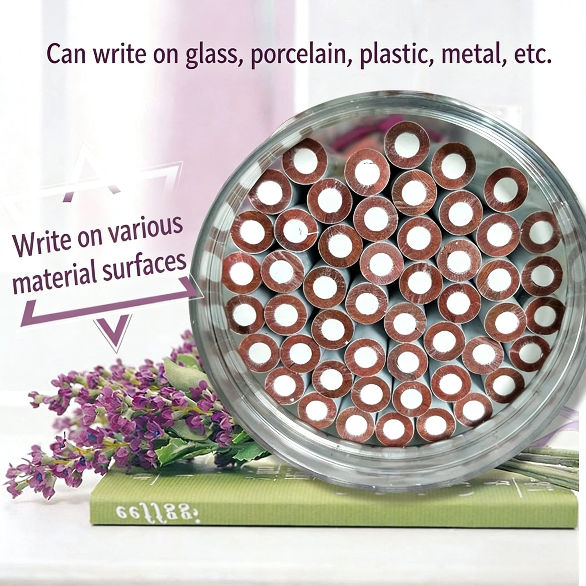 Zhonghua 536 Spezialstift für Glas, Leder, Kunststoff, Metall, Keramik Markierungs- und Positionierstift in 3 Farben – Detail 6