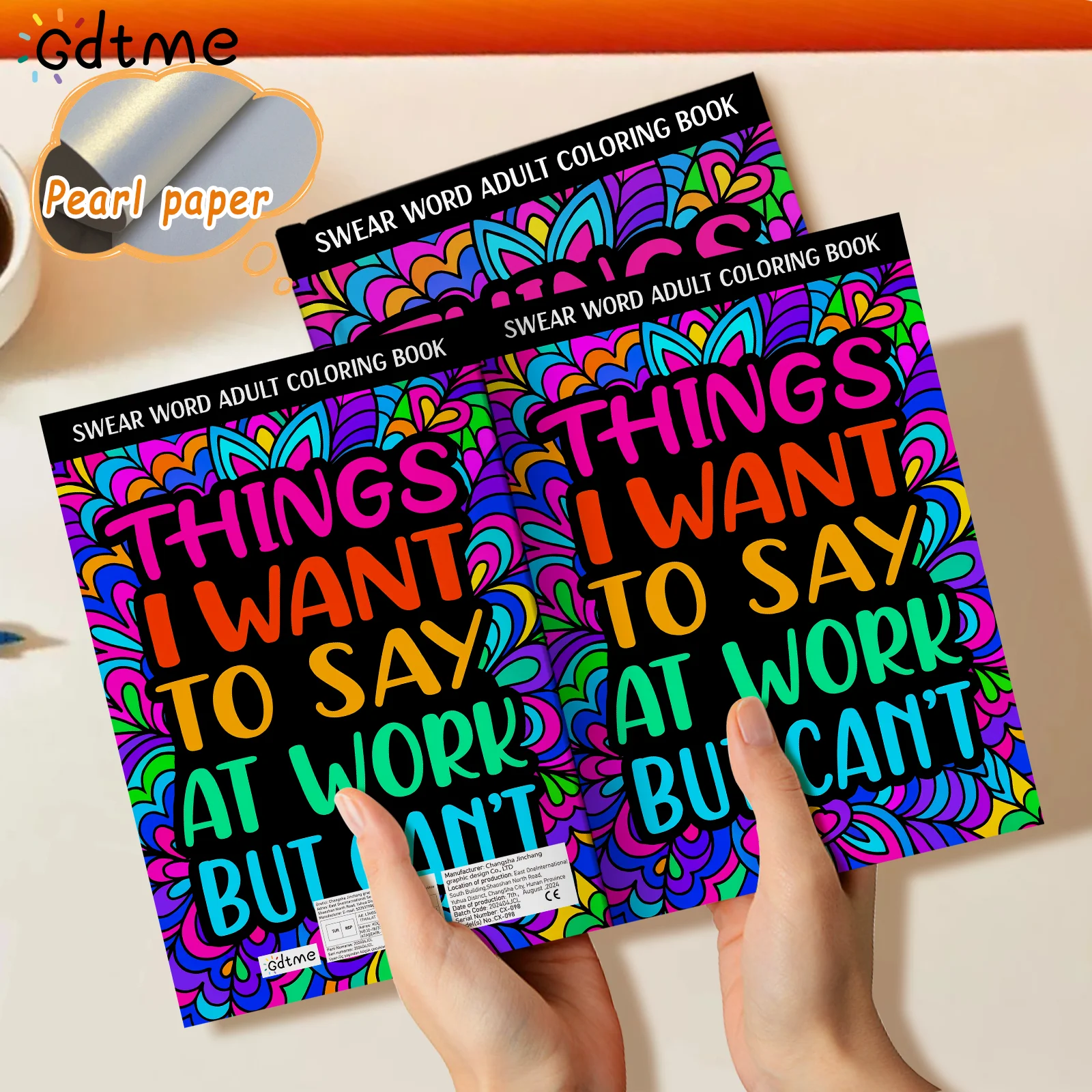 1 قطعة أشياء JWANT للقول في العمل ولكن لا يمكن تلوين كتاب الكبار تخفيف التوتر جريئة سهلة DIY بها بنفسك الفن اللوحة الذاتية كتب الرسم #2