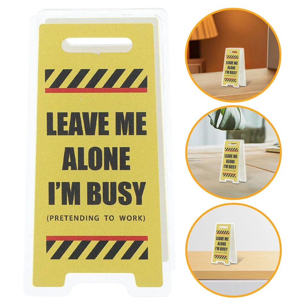 

5Pcs Memo Clip Holder Stand Double-Sided Acrylic Note Clip Desk Organizers Office Memo Display Tabletop Funny Warning Sign
