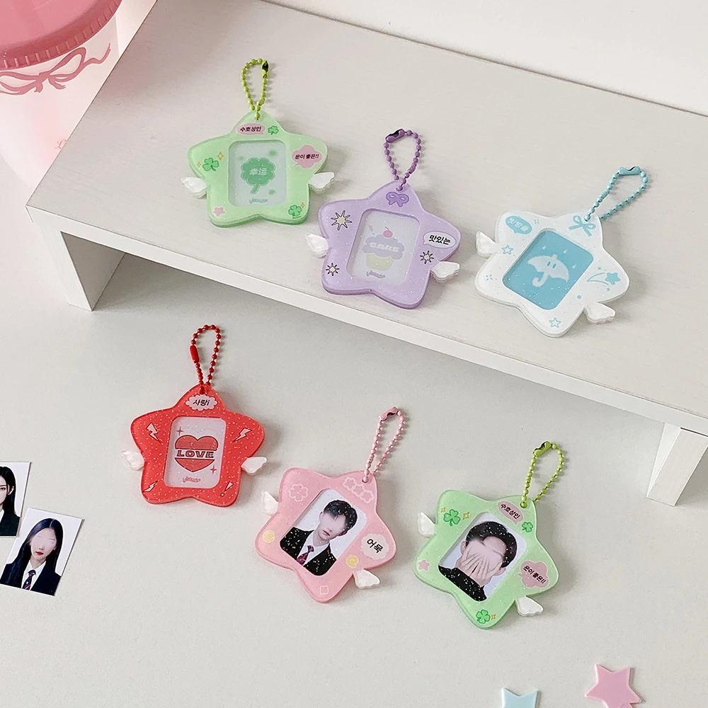 Original Ins Star โทรศัพท์ 1 นิ้ว ID Photo Card การ์ดอิฐ Gooka Goo Pan อะคริลิค Hard Card Cover