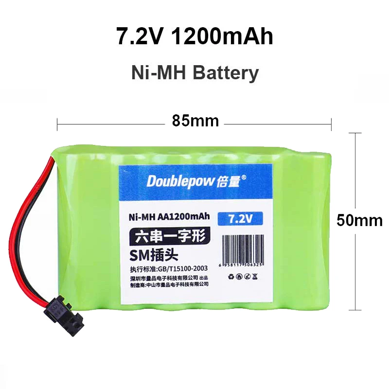 7.2V 1200mah Rechargeable NI-MH AA Battery For Remote Control Electric Toy Boat Car Truck 7.2 V 1200mah Upgrade AA Nimh Battery