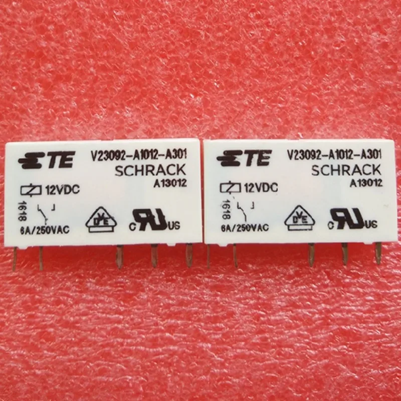 Free shipping 5PCS 100% Original New For TE TYCO SCHRACK V23092-A1012-A301 A13012 12VDC 5PINS 6A250VAC Power Relays