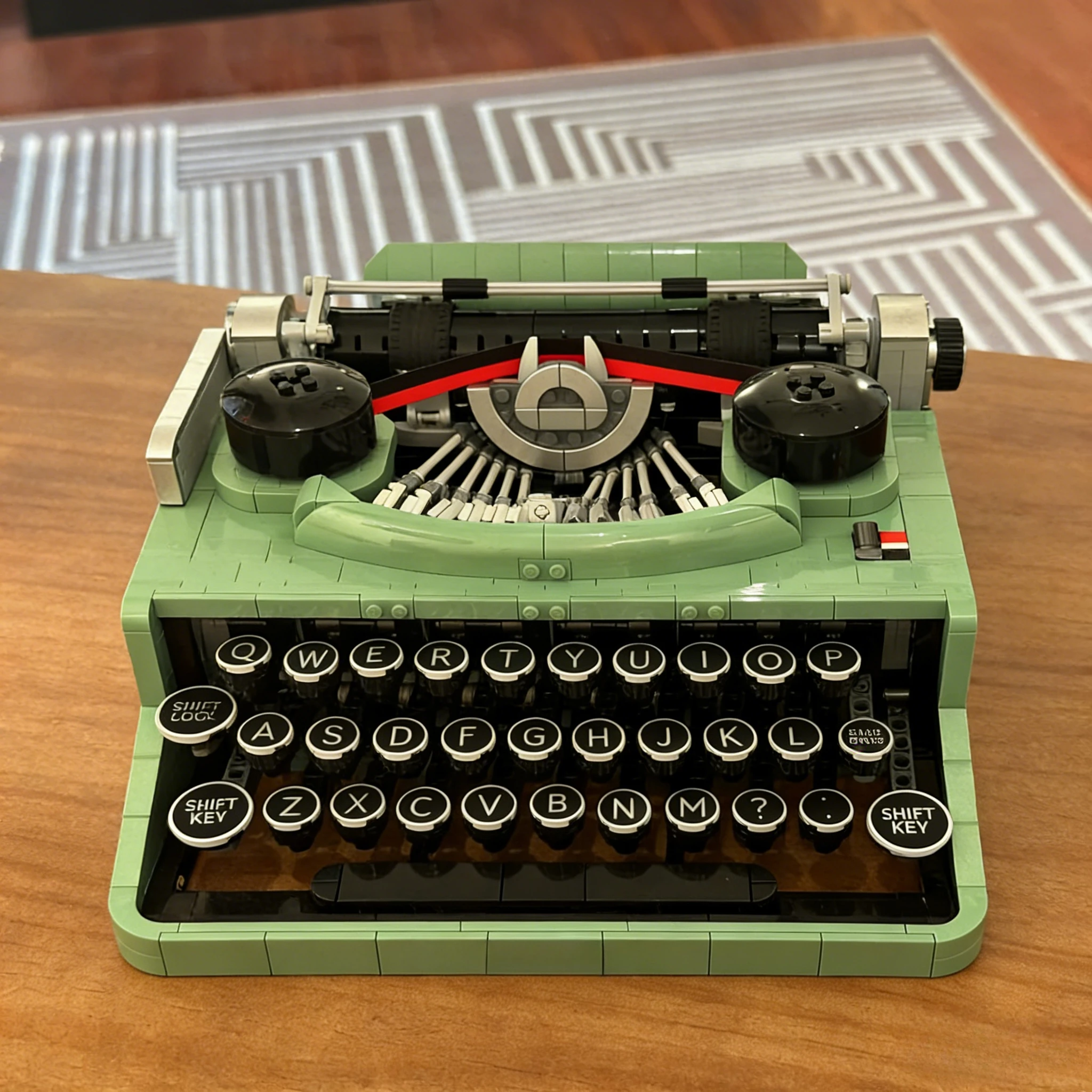 Classic Green Typewriter 21327 Building Blocks Sets Suitable for Christmas Gifts Compatible with Legoed Particles，2079pcs.