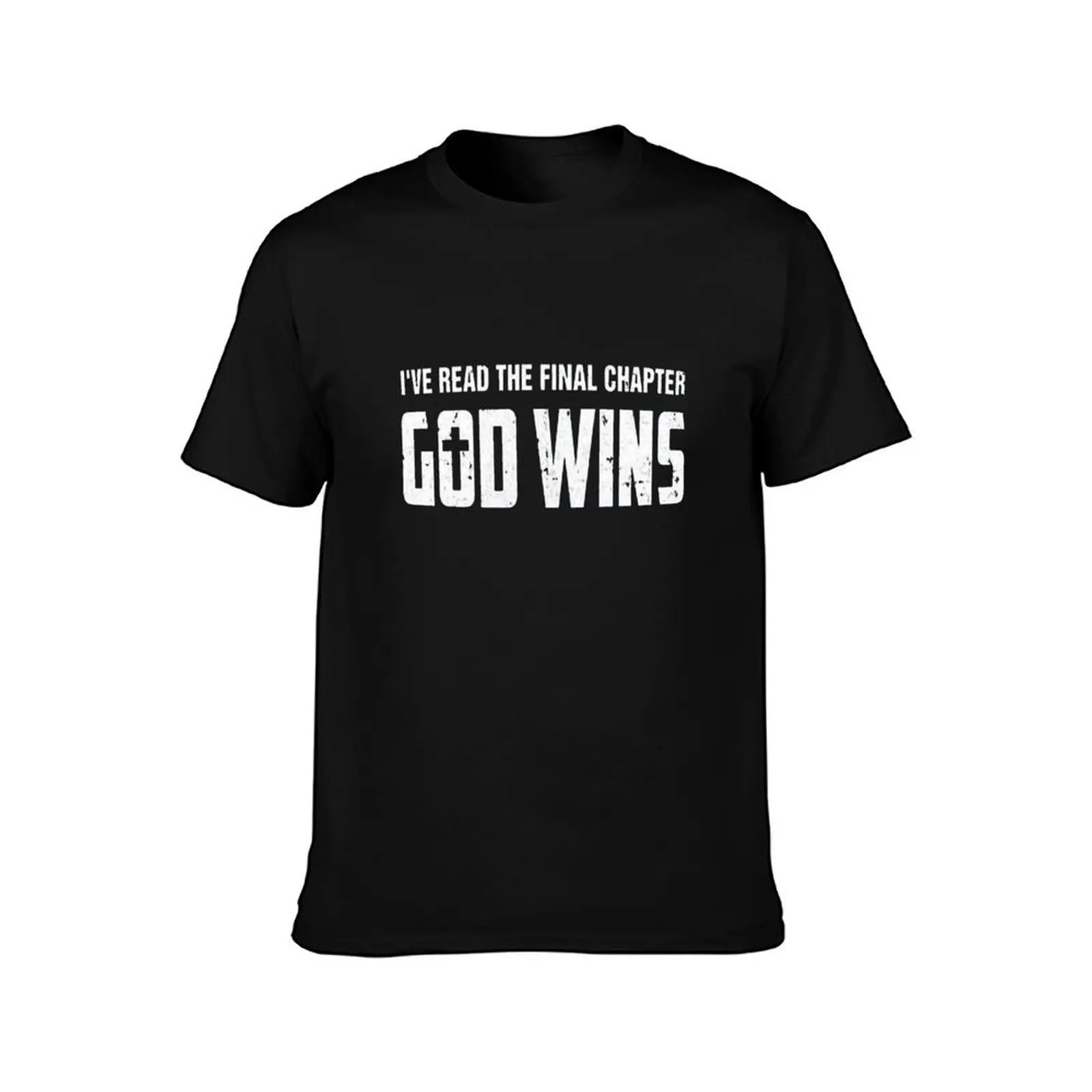 i've read the final chapter god wins T-Shirt Casual Street Style Short Sleeve Tee