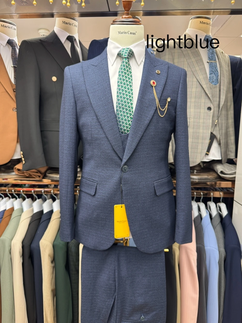 2026 Newest Men's Slim Fit Suits 3 Pieces Jacket Vest Pants Business Office Outfit One Button Tuxedo For Men Interview Wear - Image 4