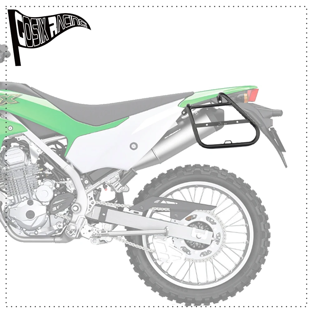 Side Trunk Bag Holder Fit KLX 230 R SM 2021-2025 KLX230 KLX230R KLX230SM Motorcycle Saddle Bag Trunk Bag Support Bracket