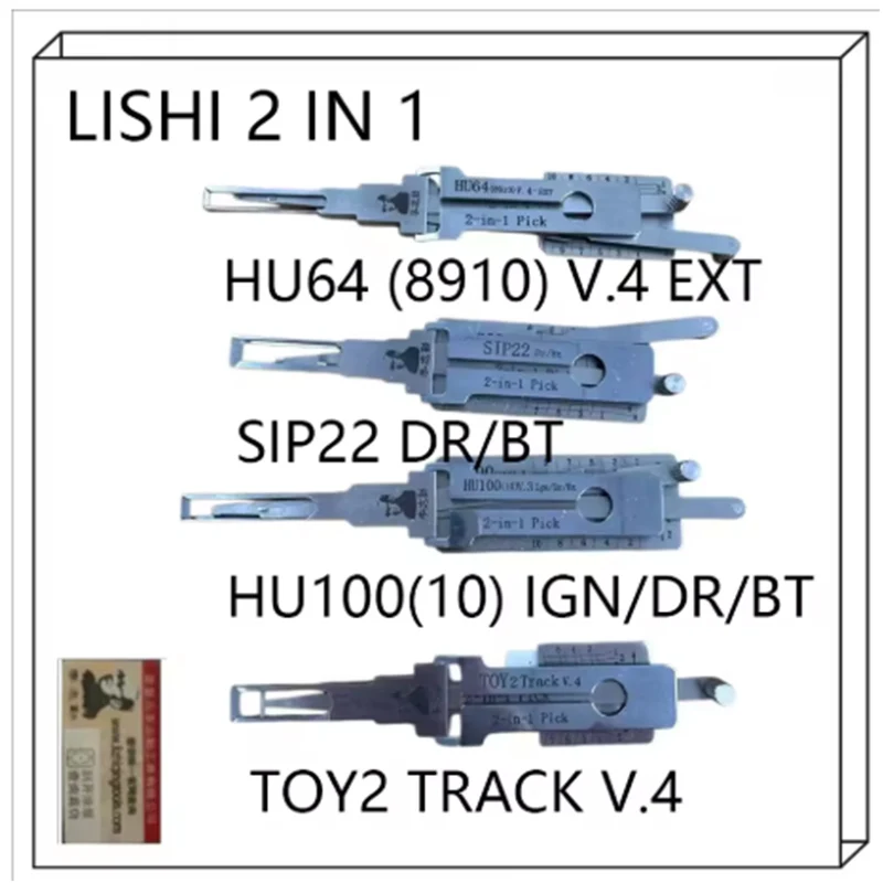 

НОВЫЙ 2026: Инструмент для вскрытия замков LISHI 2-в-1 HU64(8910) V.4 EXT SIP22 DR/BT, HU100(10) IGN DR/BT, TOY2 TRACK V.2
