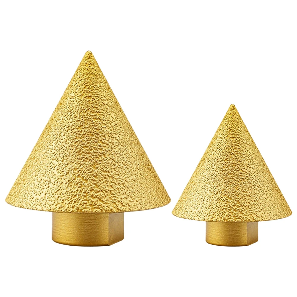 Imagem -06 - Bocados de Chanfro de Diamante Cone Carve Polimento Rebolo para Cortador de Telhas de Porcelana Peças de Ferramenta de Corte Rosca M10