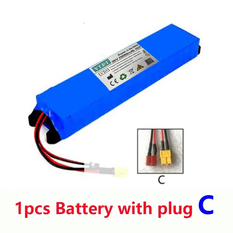 Imagem -05 - Bloco da Bateria de Lítio do Poder da E-bicicleta Mesmo Porto com Bms M365 10s3p 20000mah 500w 2024 36v 20ah 18650