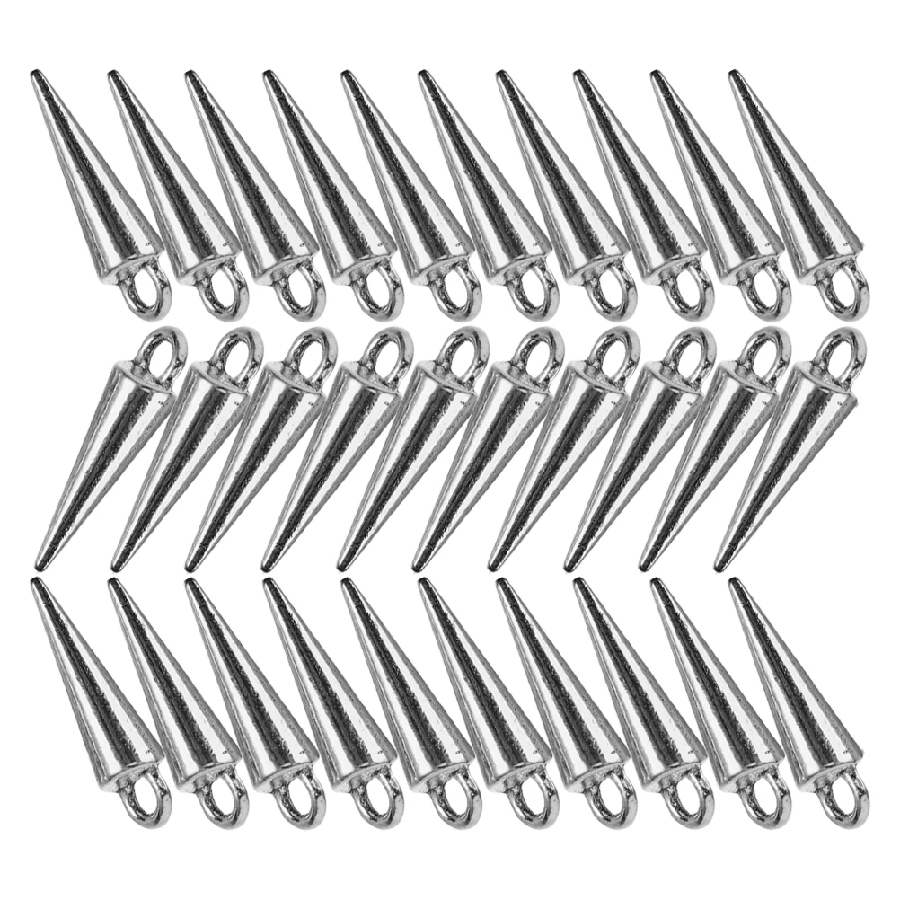

40Pcs Cone Shape Pendants Spike Beads for DIY Jewelry Making Charms Craft Projects Dangle Earrings Necklaces Bracelets Vintage