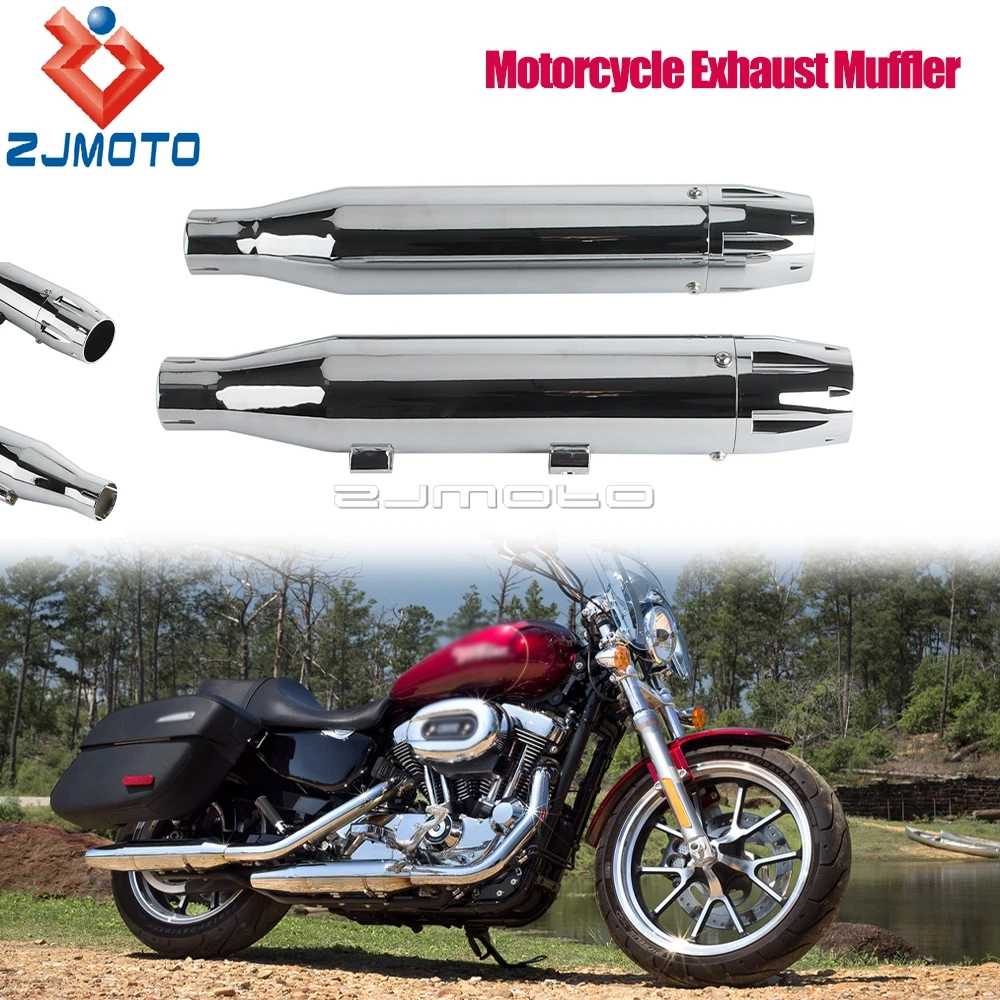 

Motorcycle Exhaust Muffler Retro Vintage Classic Electroplating Moto For Harley Sportster 2014-2016 XL883 XL 883 XL1200 XL 1200