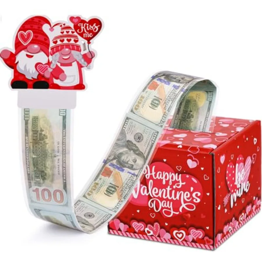عيد الحب صندوق المال للهدايا النقدية سحب مفاجأة حامل المال هدية نقدية للبالغين لتقوم بها بنفسك صندوق هدايا المال الممتع لعشاق Iludes
