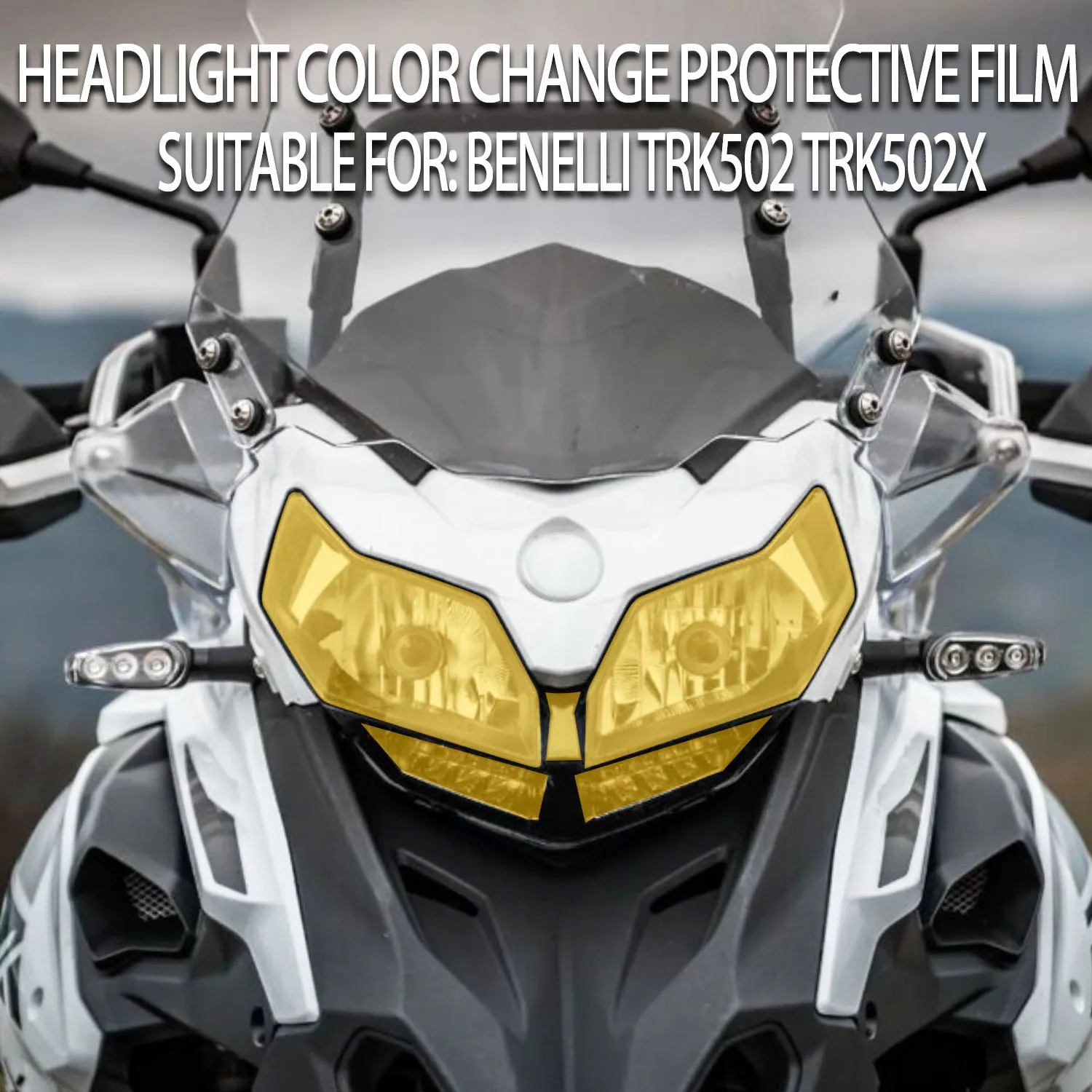 

For Benelli TRK502 TRK502X Modified Light Decorative Sticker Headlight Protector