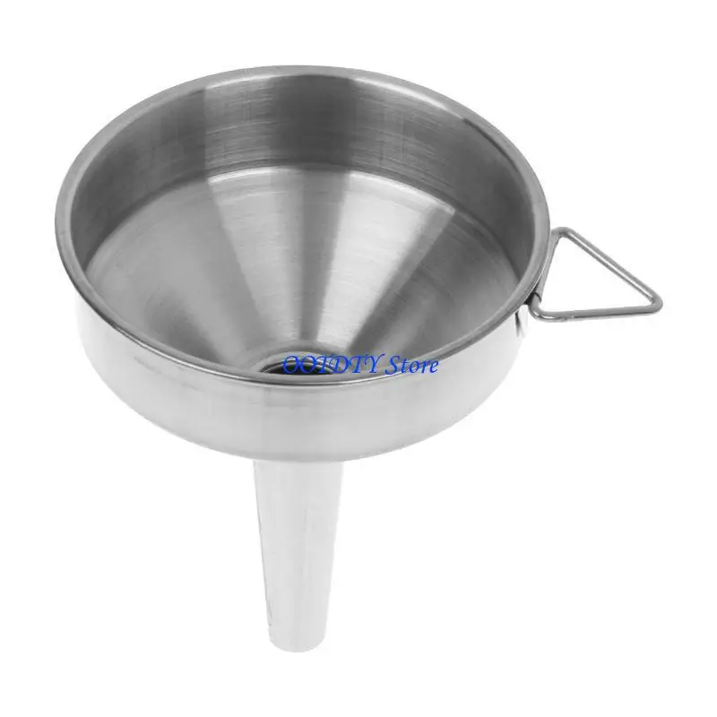 367A Practical Stainless Steel Wide Mouth Fill Liquid Wine Oil Honey Funnel Kitchen H