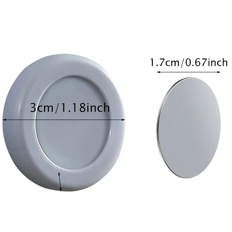 2Set Magnetic Hooks Strong Wall Mount Holder Hook for Fridge Sticker Anti-Lost Home Organizer Hook Magnet Remote Control Storage