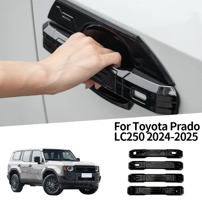 

Exterior door handle trim For LHD LC250 2024+ ABS material exterior door handle cover trim auto Accessories 4PCS