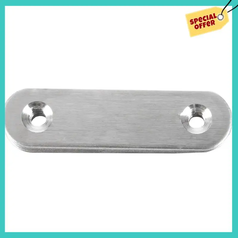 

-ABHW 60Mm X 16Mm Straight Repair Joining Mending Flat Plate Bracket 100Pcs