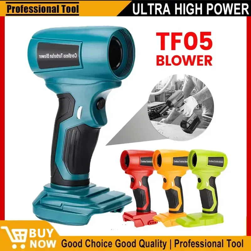 Mini soplador de chorro, ventilador Turbo violento portátil para Makita/Dewalt/Milwaukee/Bosch/Ryobi, ventilador de mano inalámbrico con batería de iones de litio de 18V y 20V