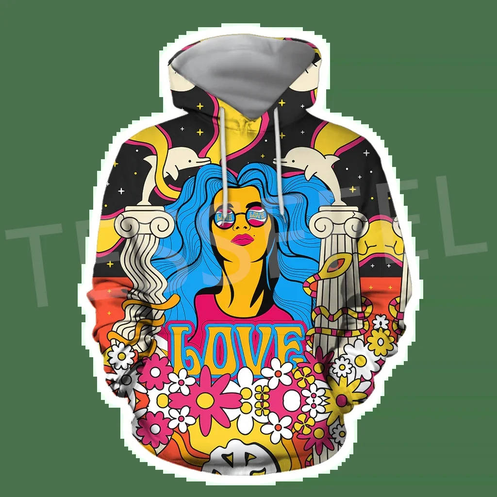 

Tessffel NewFashion Hipple Psychedelic Trippy Tattoo Pullover Long Sleeves 3DPrint Men/Women Streetwear Casual Funny Hoodies X8