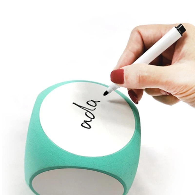 Multipurpose Dry Apagar Cube Block, Dados educacionais, Placas brancas, Escrever sobre Wipe Off, 1Pc