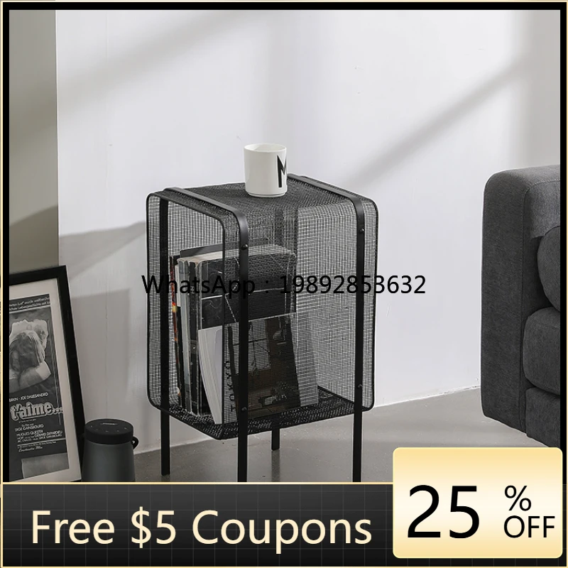 

Nordic Bedroom Magazine Rack Iron Living Room Shelf