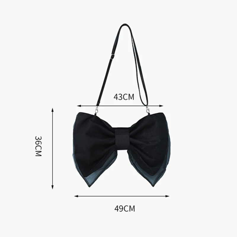 Designer Luxury Handbags For Women Bow Tie Canvas Shoulder Bag Party Casual Crossbody Bags Fashion Trend Female Clutch 2022