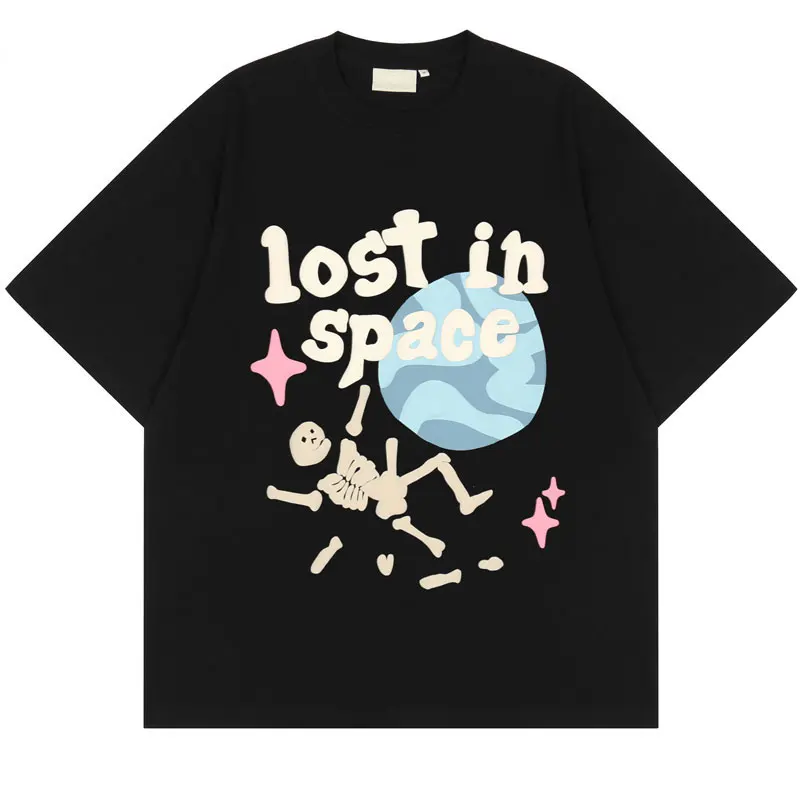 

Punk Tshirt Streetwear Hip Hop Skull Skeleton Letter Planet Print Gothic Rock T-Shirts Harajuku Casual Cotton Short Sleeve Tops