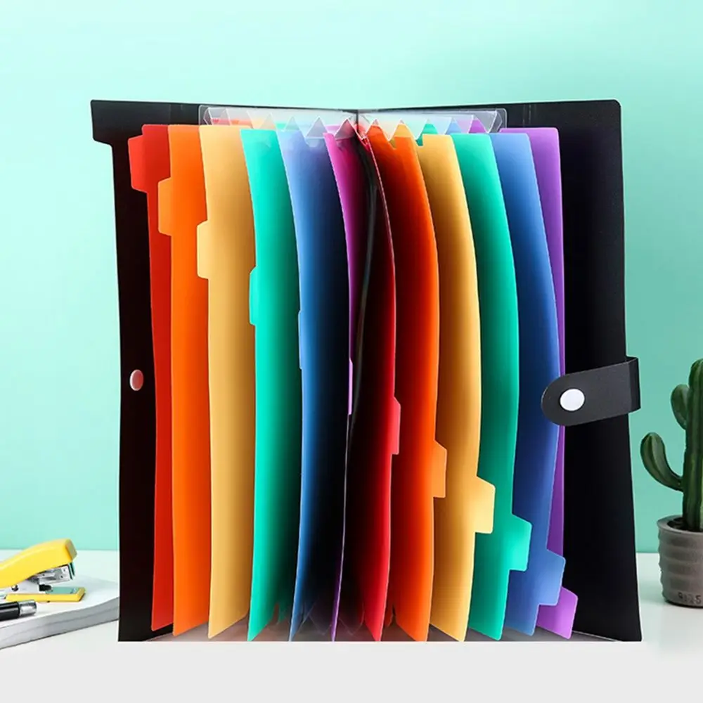 for A4  Paper Storage Bag with Snap Closure for School Office Document Bag Test Paper Holder File Folders Document Organizer
