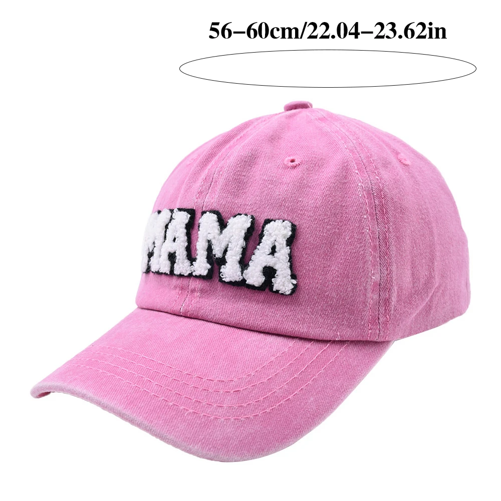 Parent-child Baseball Cap MAMA Mini Letter Embroidered Baseball Hats for Mother Kids Outdoor Sports Peaked Cap Holiday Gifts