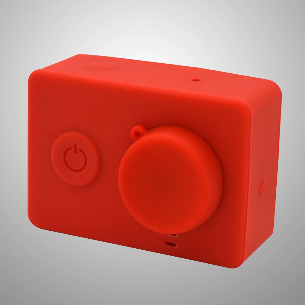 

Red Silicone Protective Cover For Xiaomi Yi 4k Action Camera Shockproof Bump Scratch Resistant Washable Grip Non Slip Camera Bag
